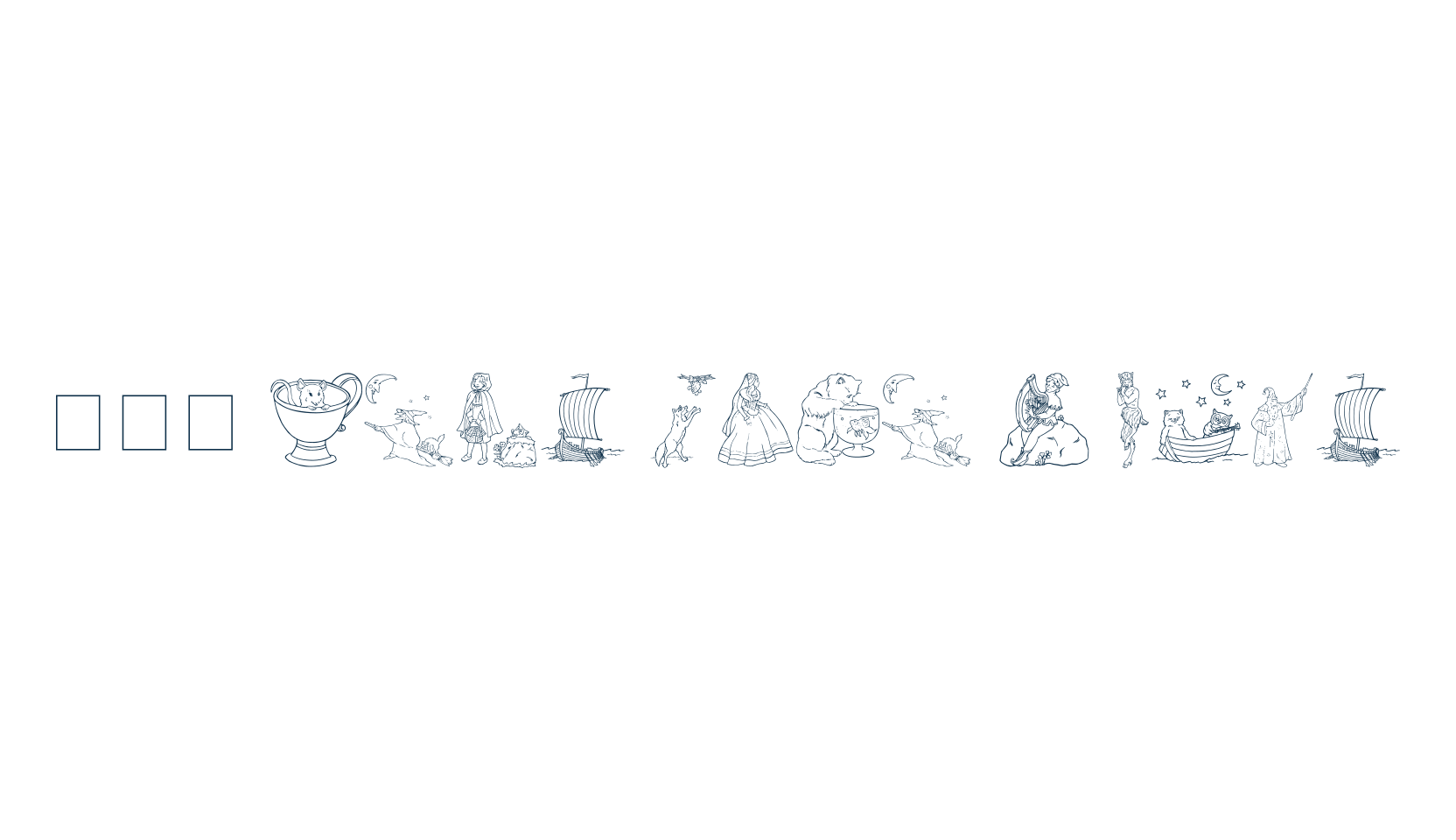 001 Once Upon a Time, display market font preview