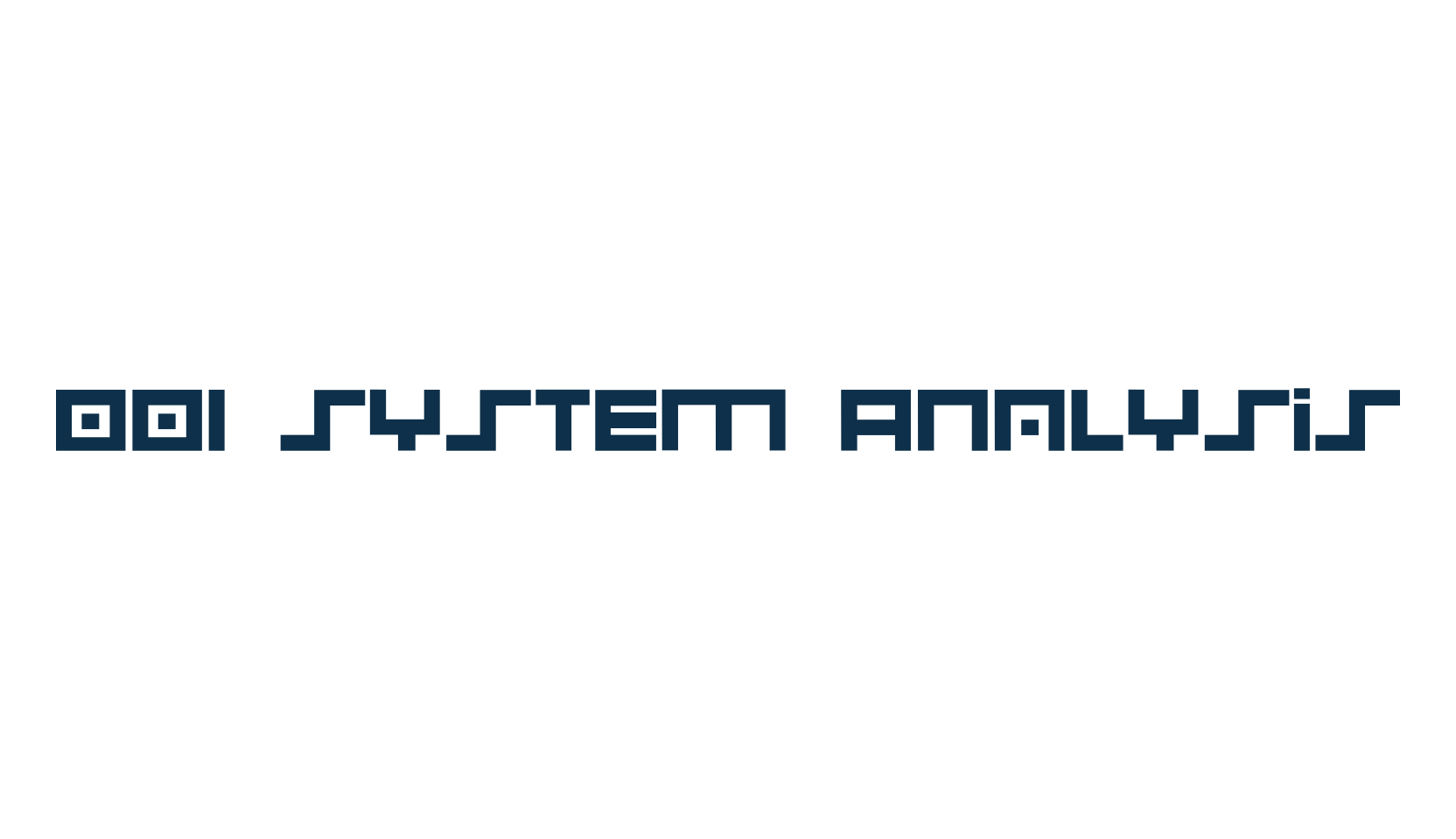 001 System Analysis, square font preview