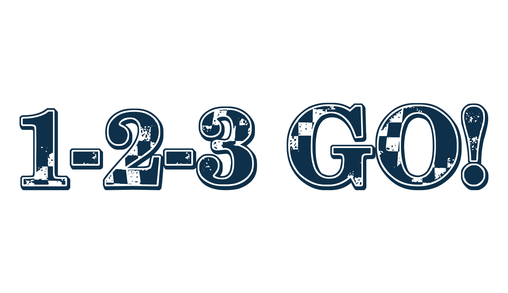1-2-3 GO!, fancy various decorative font preview