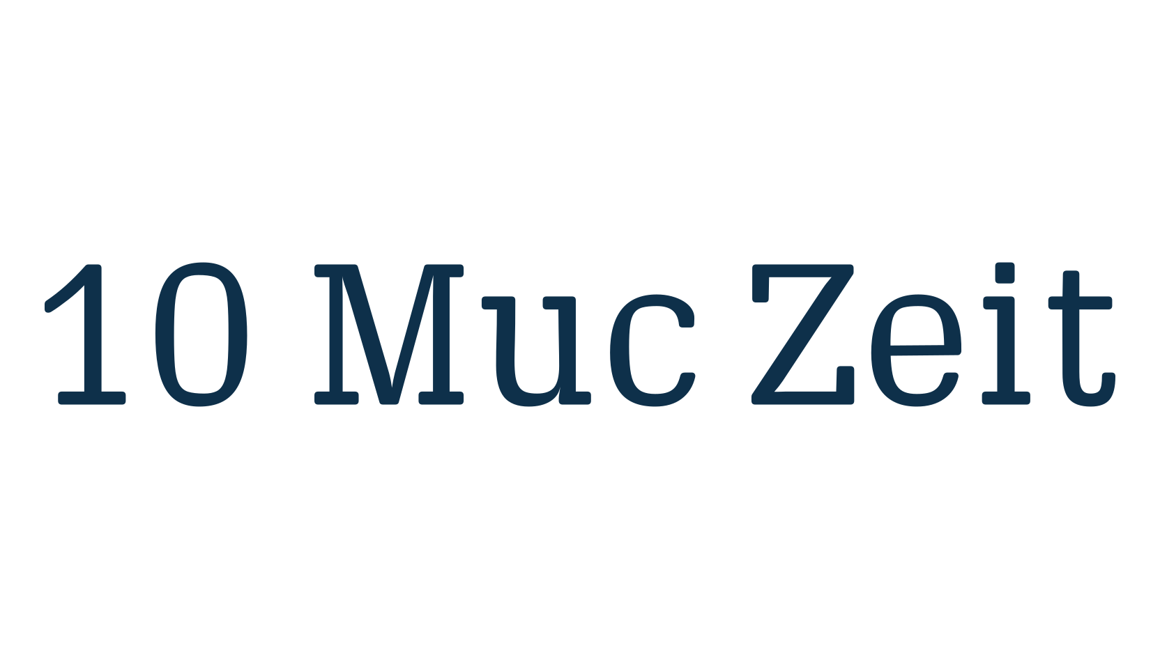 10 Muc Zeit, basic serif font preview