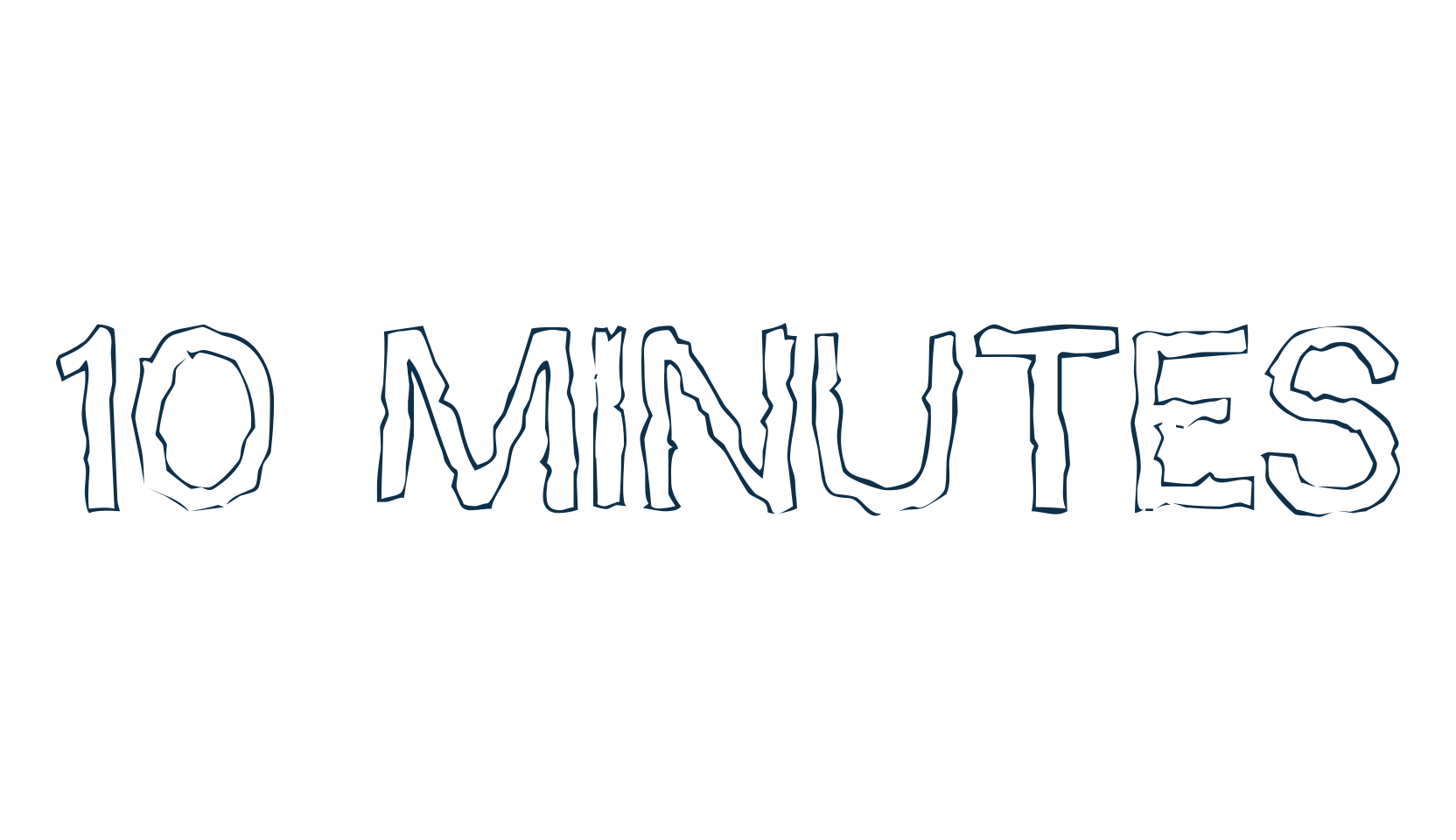 10 Minutes, fancy eroded decorative font preview