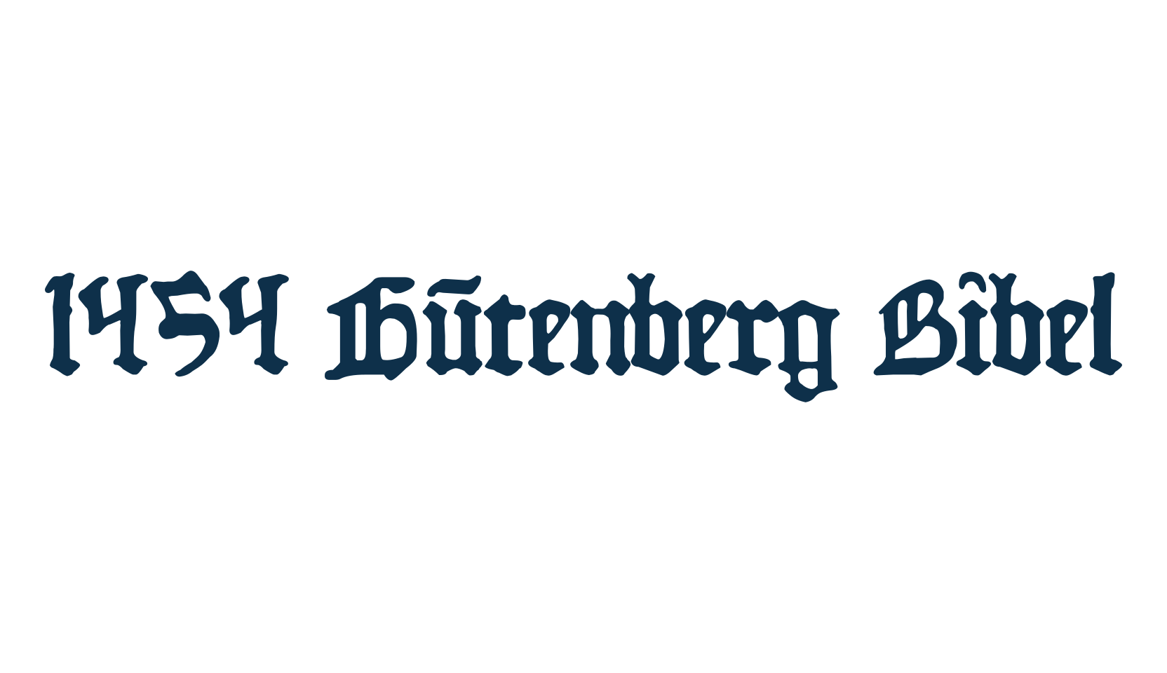 1454 Gutenberg Bibel, gothic medieval font preview