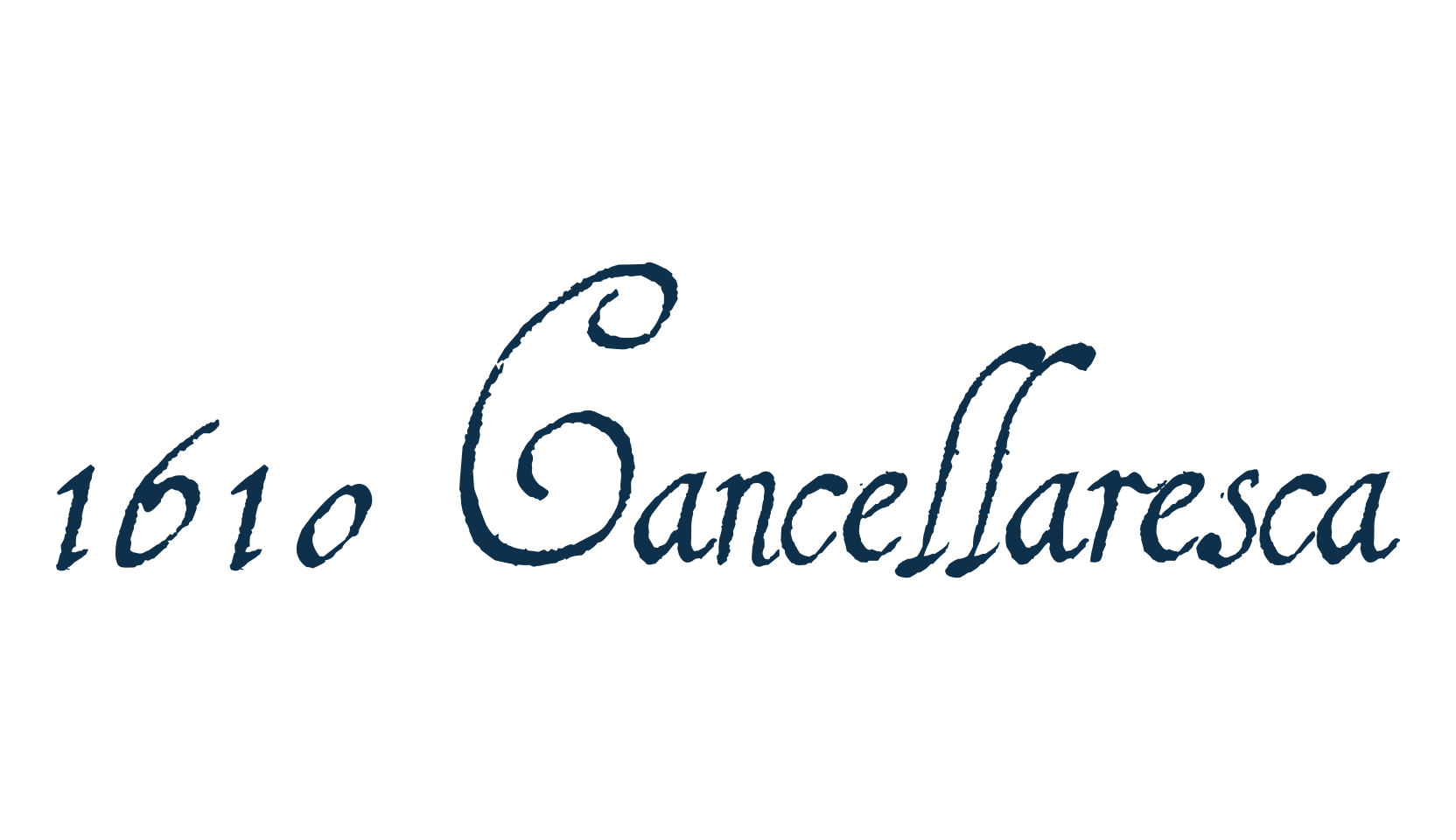 1610 Cancellaresca, script calligraphy fancy decorative font preview