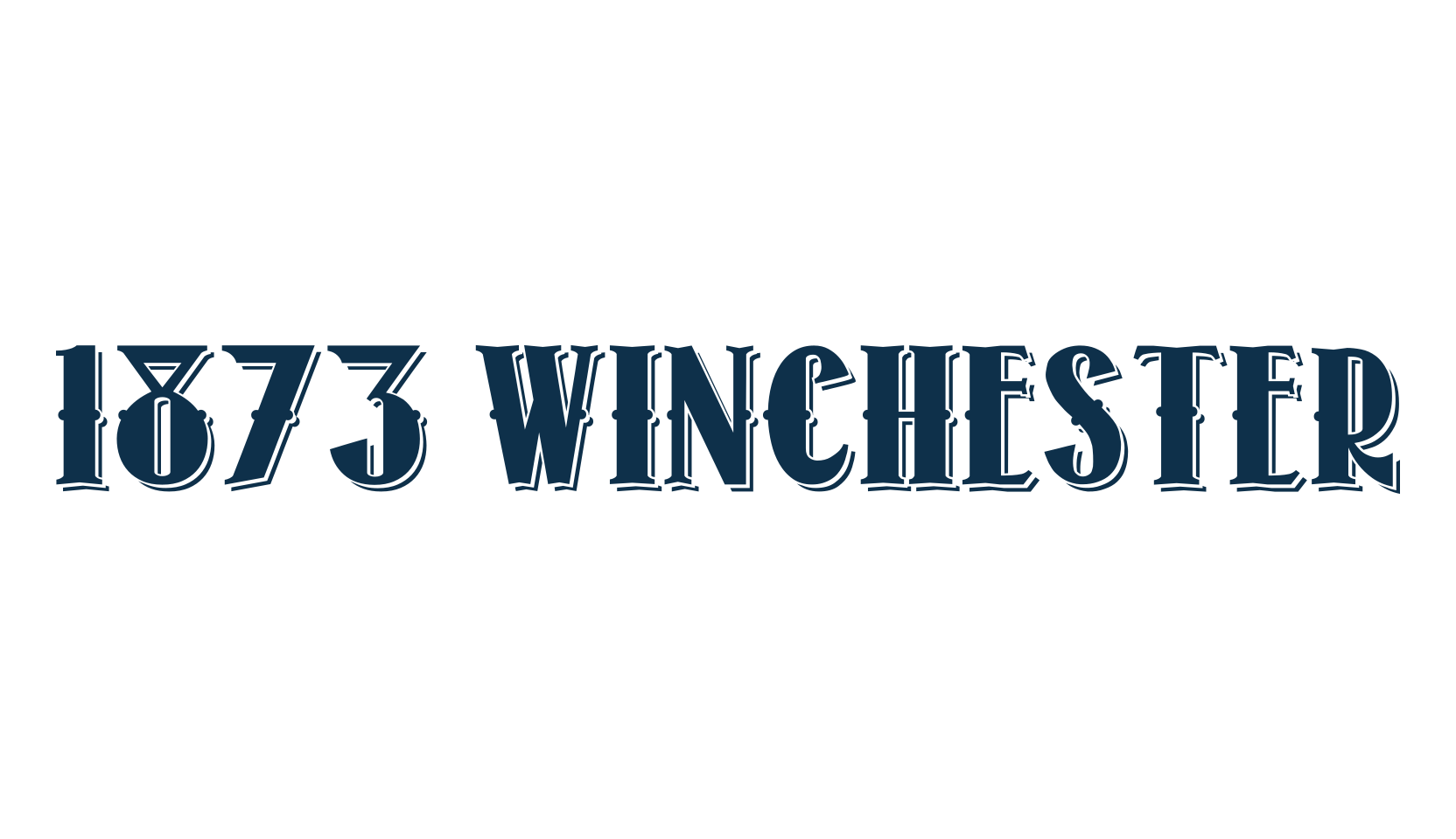 1873 Winchester, fancy western decorative font preview