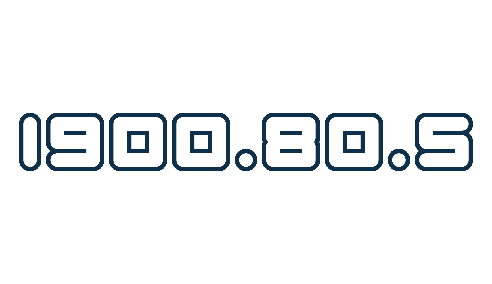 1900.80.5, techno sci-fi font preview