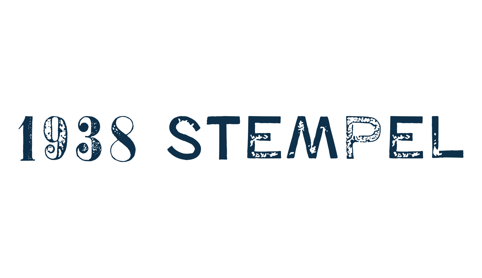1938 Stempel, eroded font preview