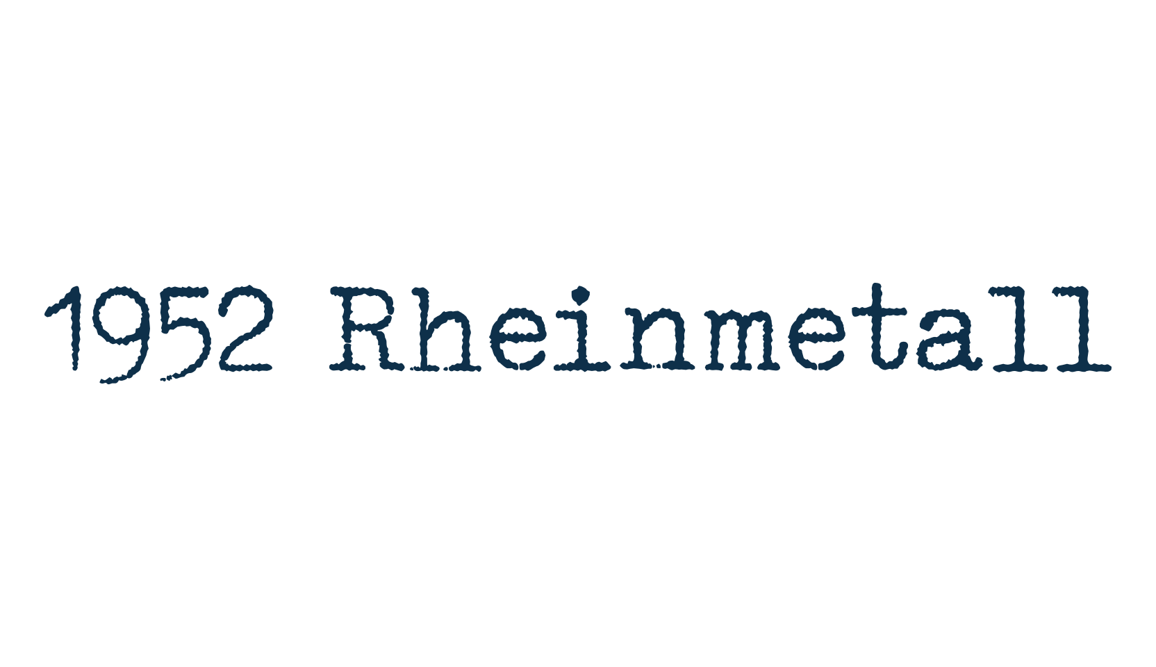 1952 Rheinmetall, typewriter font preview
