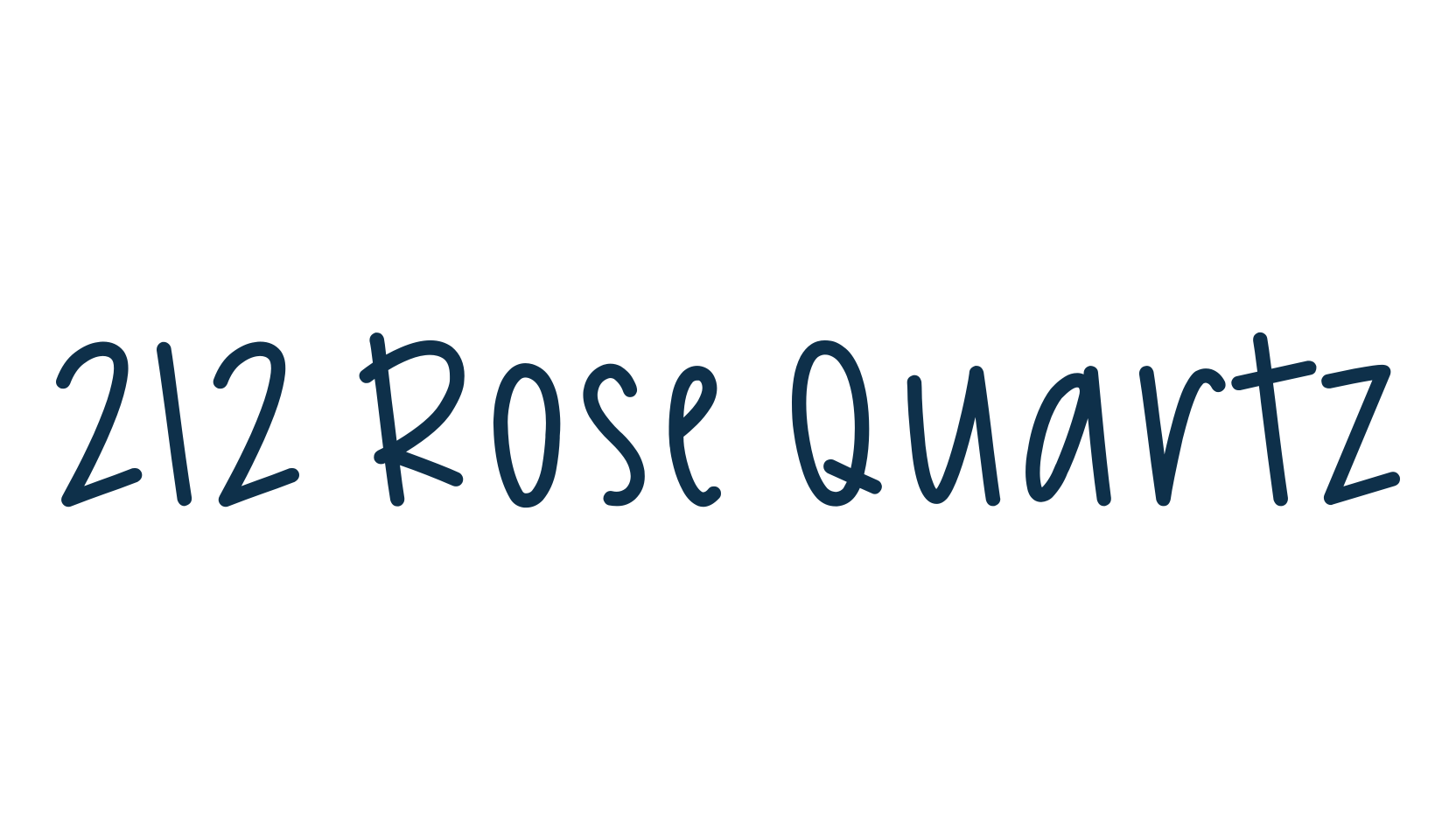 212 Rose Quartz, handwriting font preview