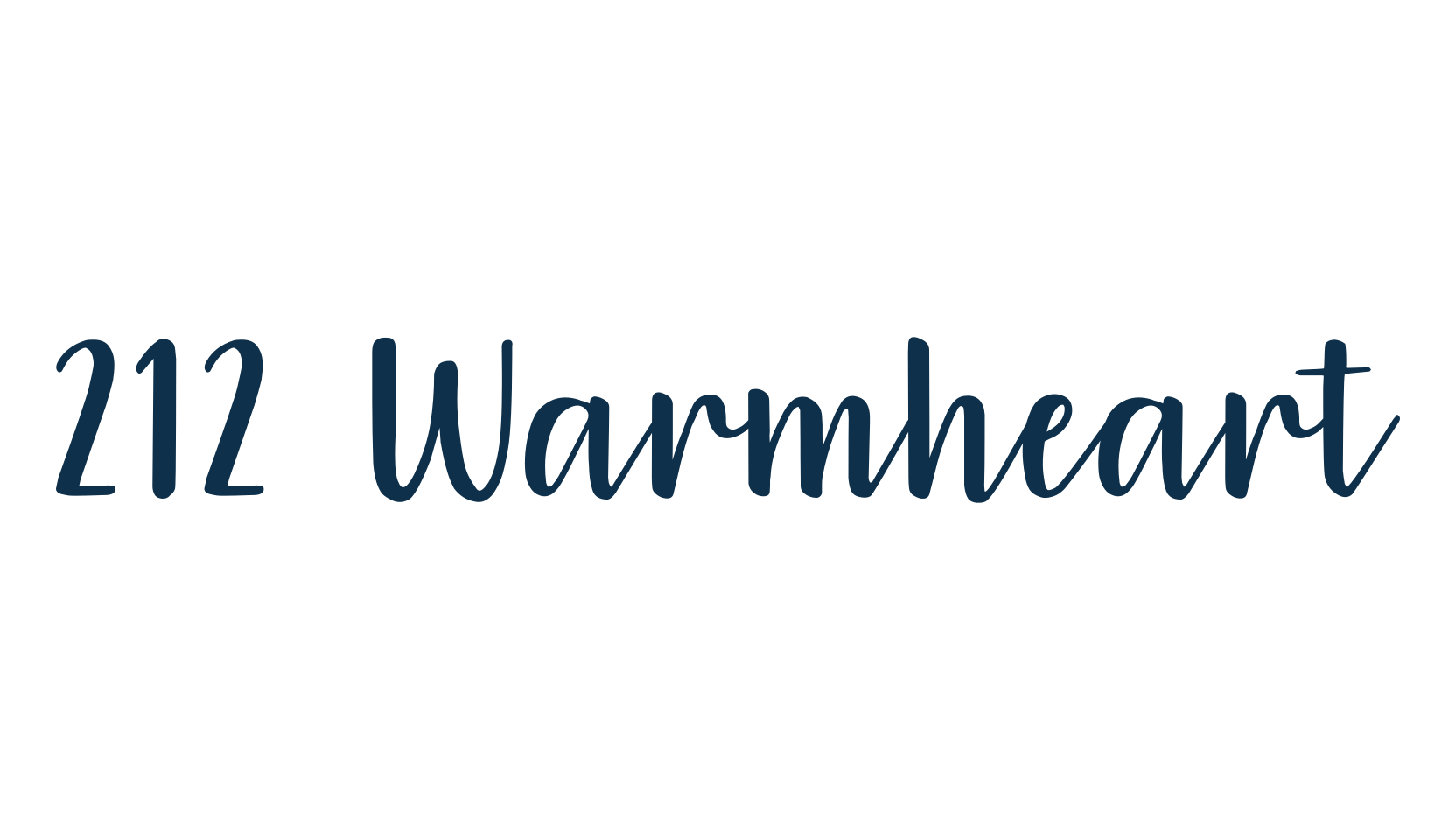 212 Warmheart, various font preview