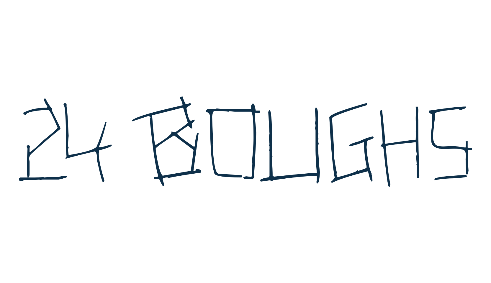 24 Boughs, display market font preview