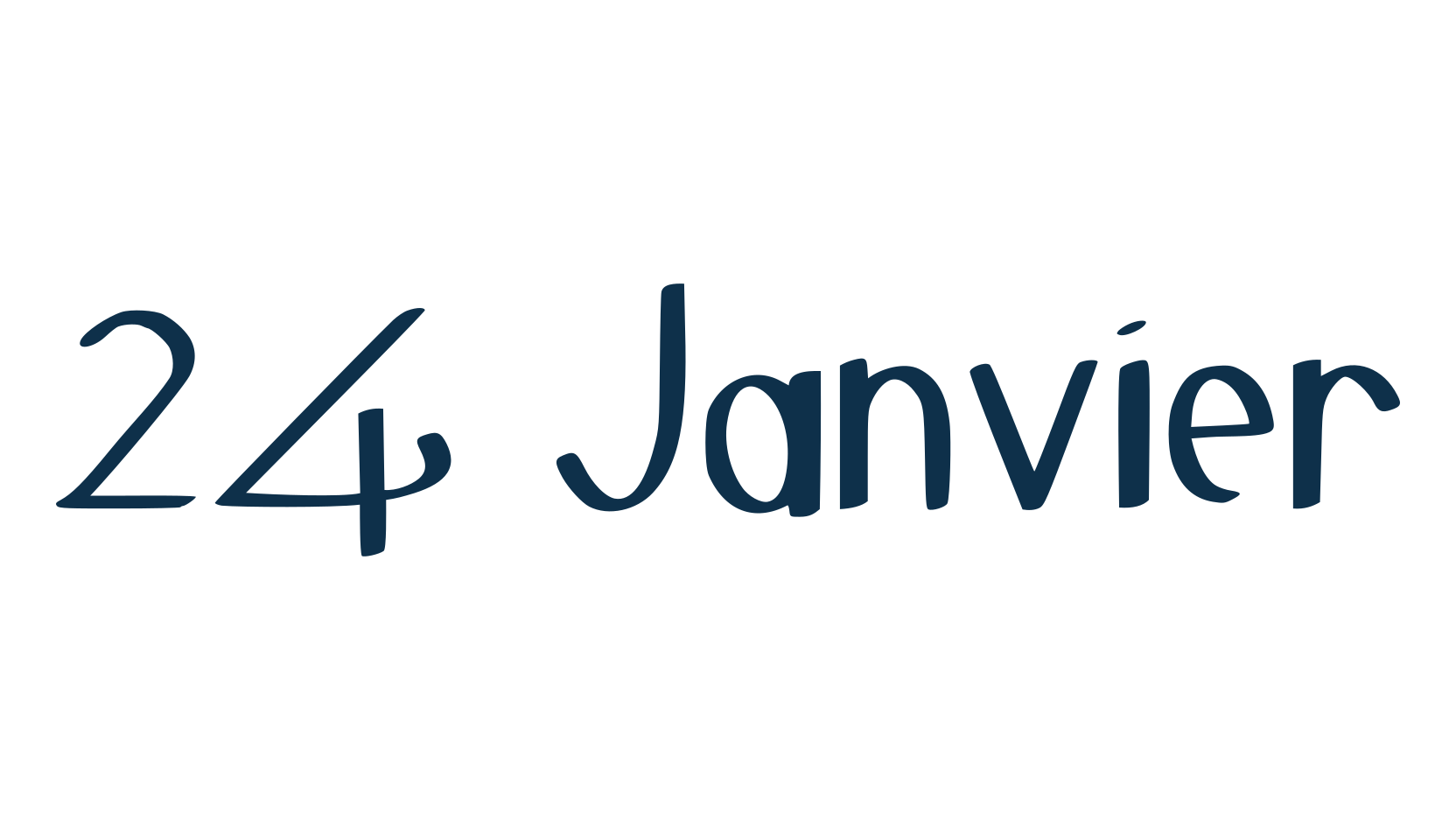 24 Janvier, various font preview