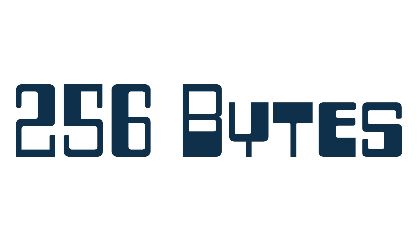 256 Bytes, techno sci-fi font preview