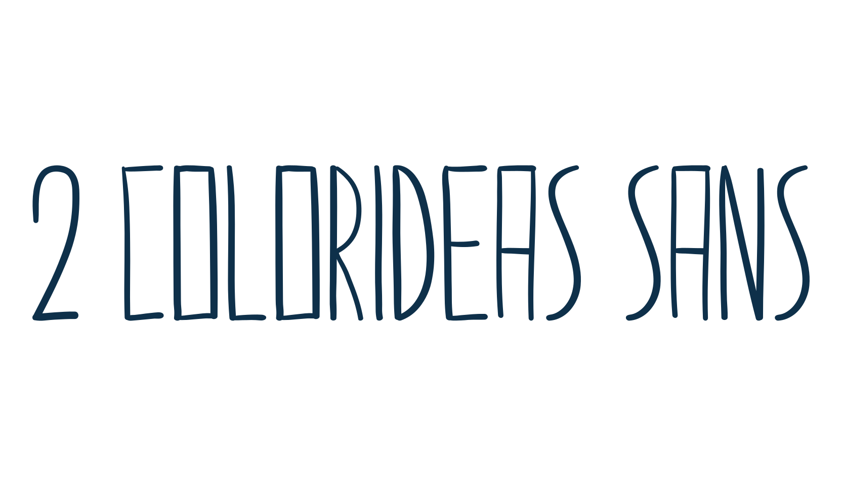 2 Colorideas Sans, various font preview