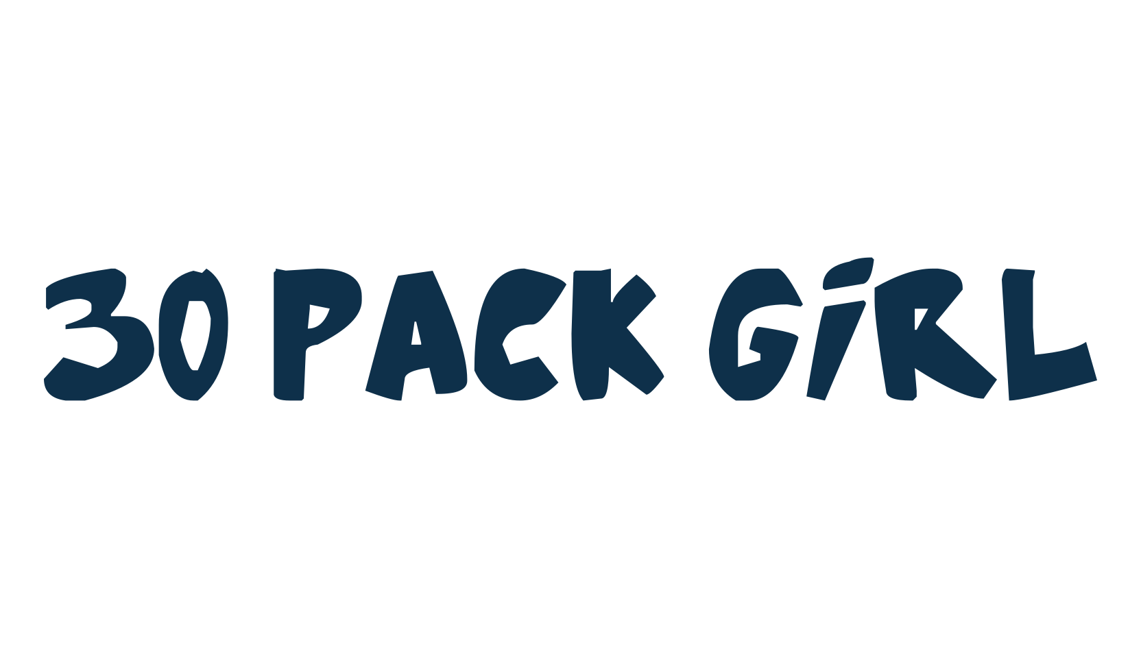 30 Pack Girl, fancy cartoon decorative comic font preview
