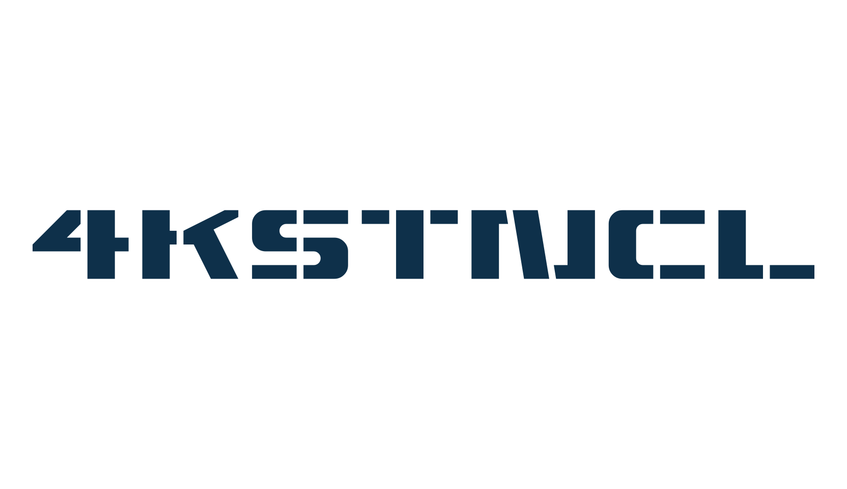4KSTNCL, techno sci-fi font preview