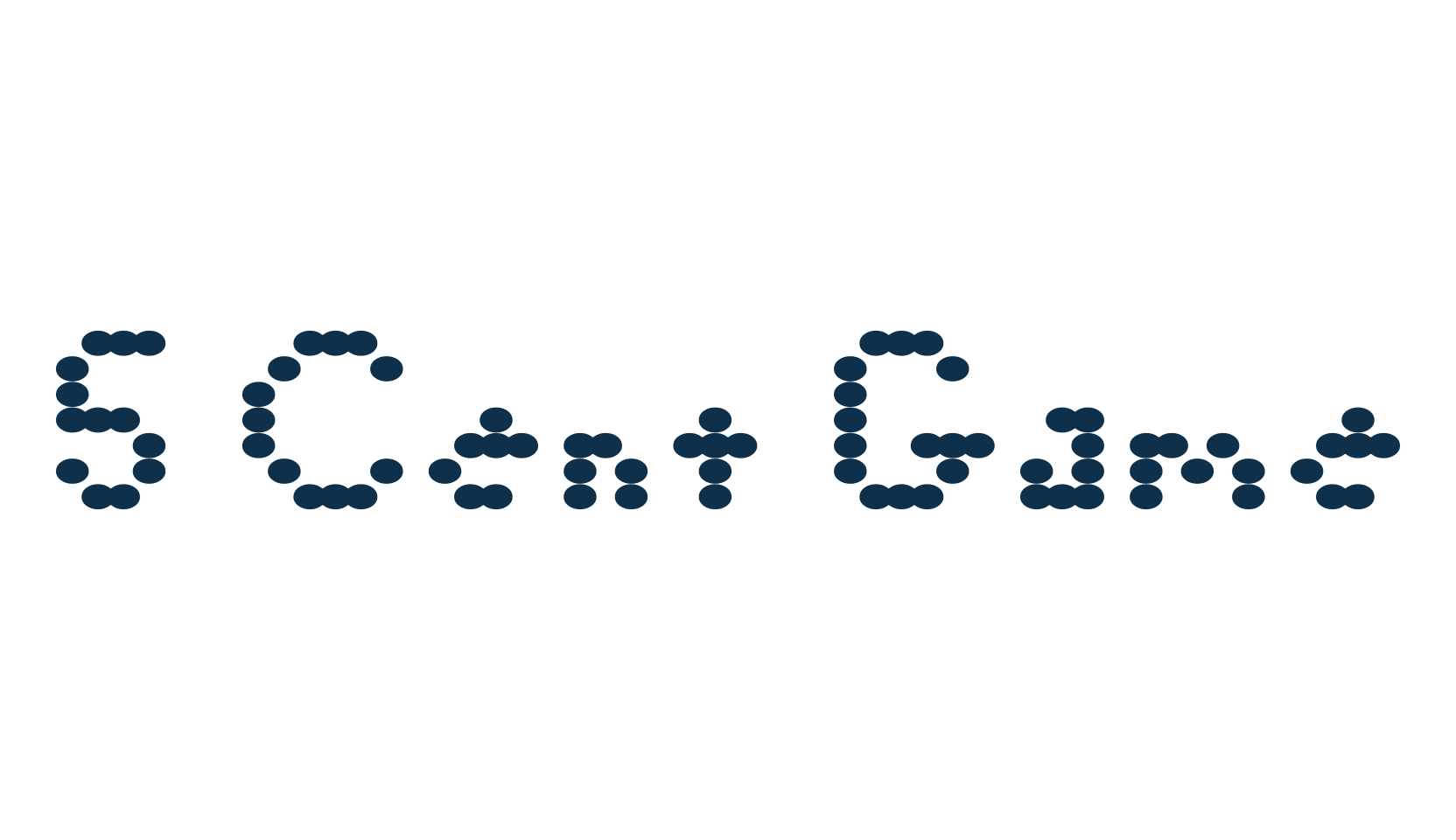 5 Cent Game, lcd font preview
