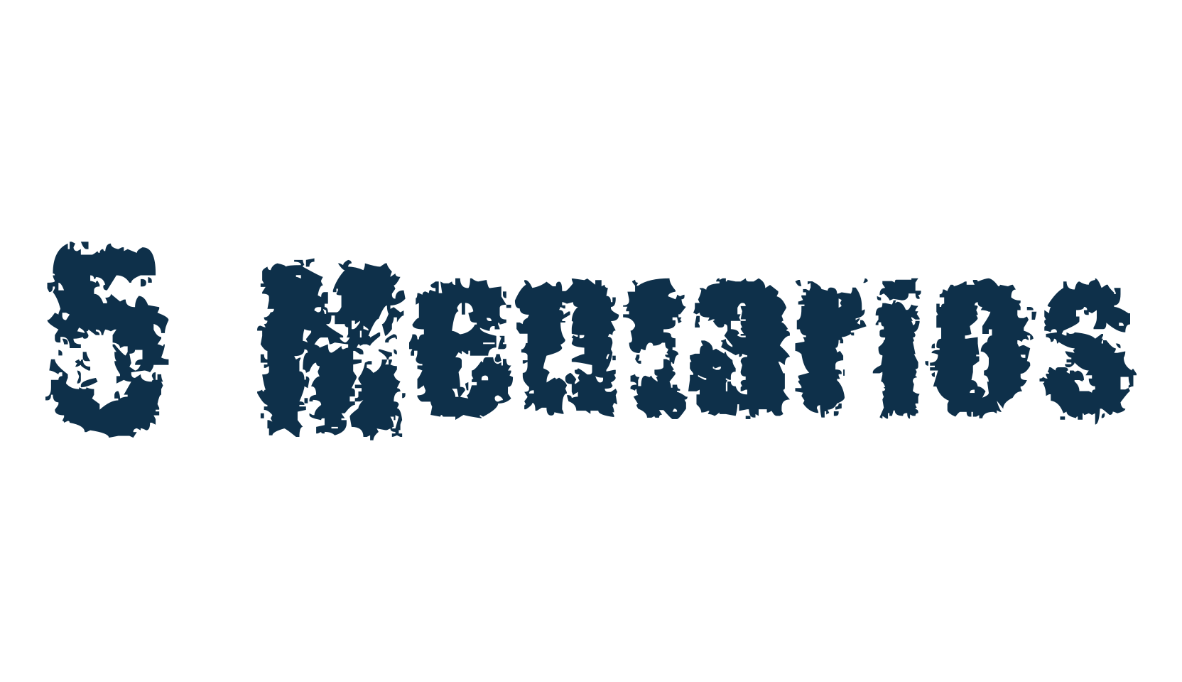 5 Mentarios, fancy destroy decorative font preview