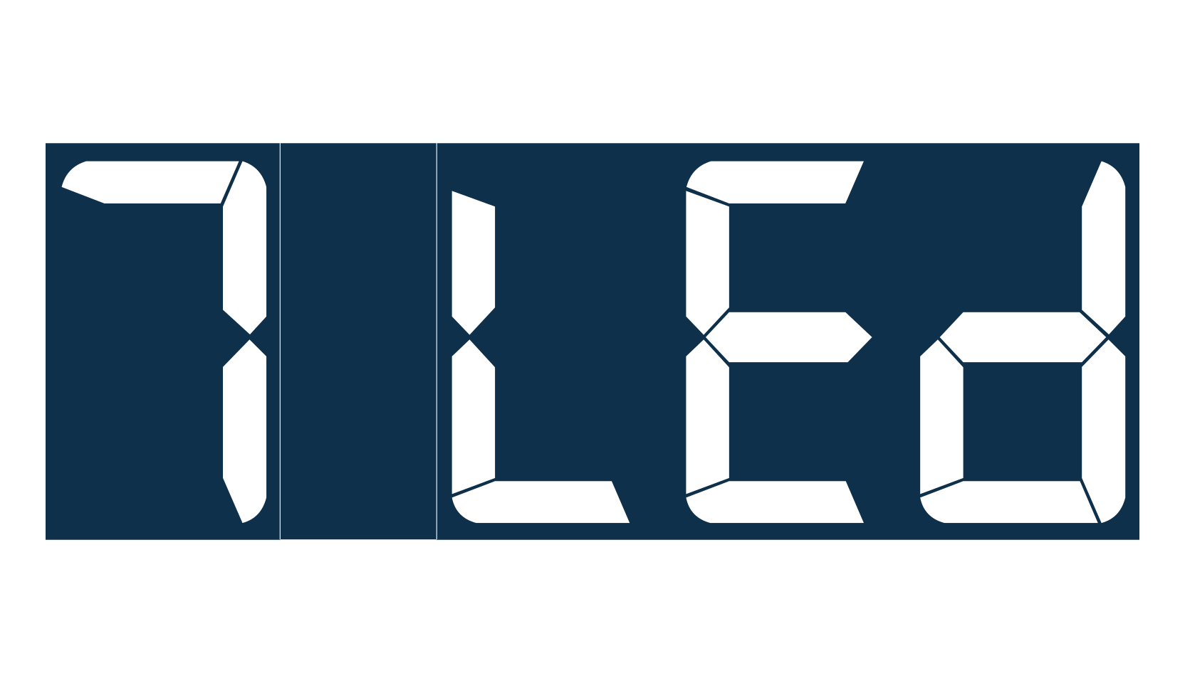 7 LED, lcd font preview