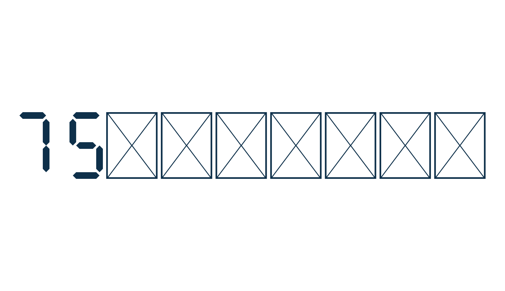 7 Segments, lcd font preview