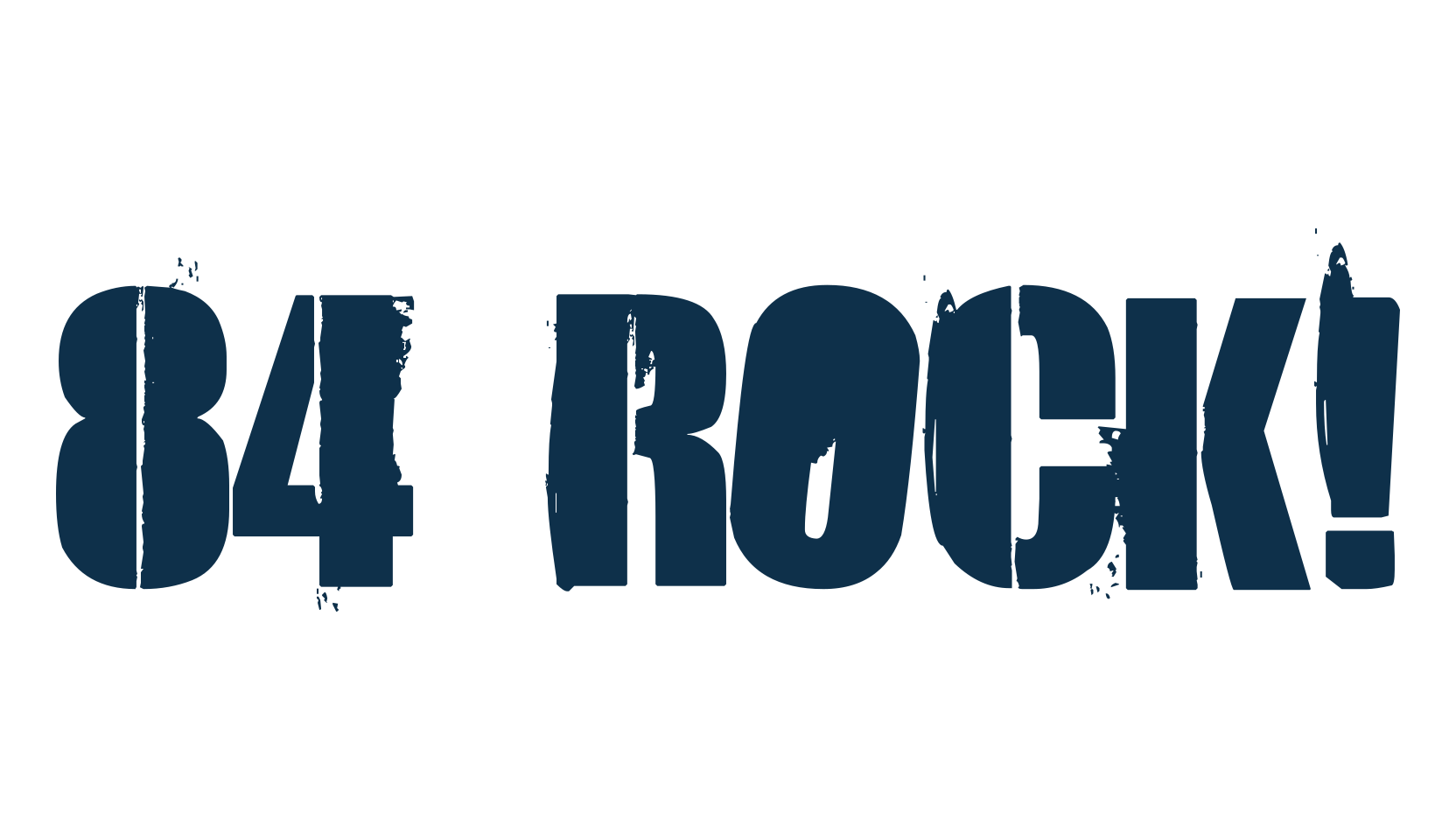 84 Rock!, stencil, army font preview