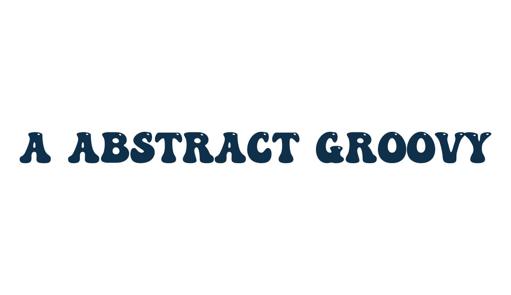 a Abstract Groovy, groovy font preview