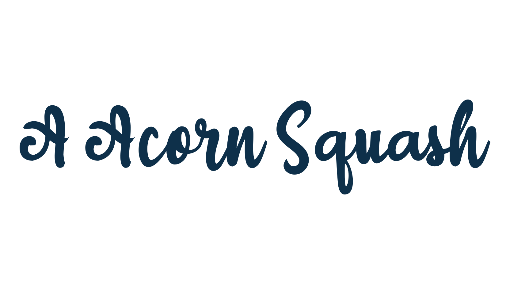 A Acorn Squash, various font preview