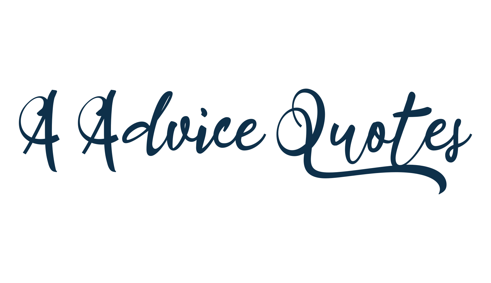 A Advice Quotes, various font preview