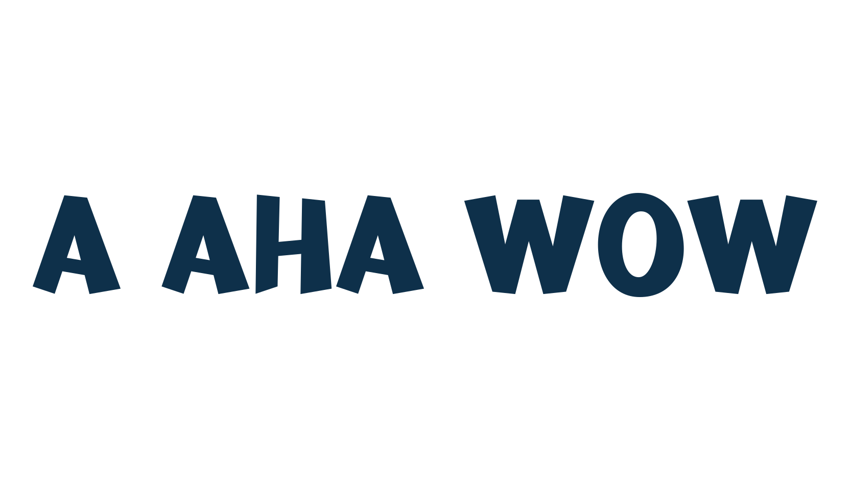 A Aha Wow, cartoon font preview