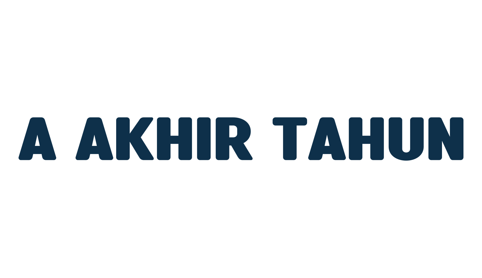 A Akhir Tahun, basic sans serif font preview