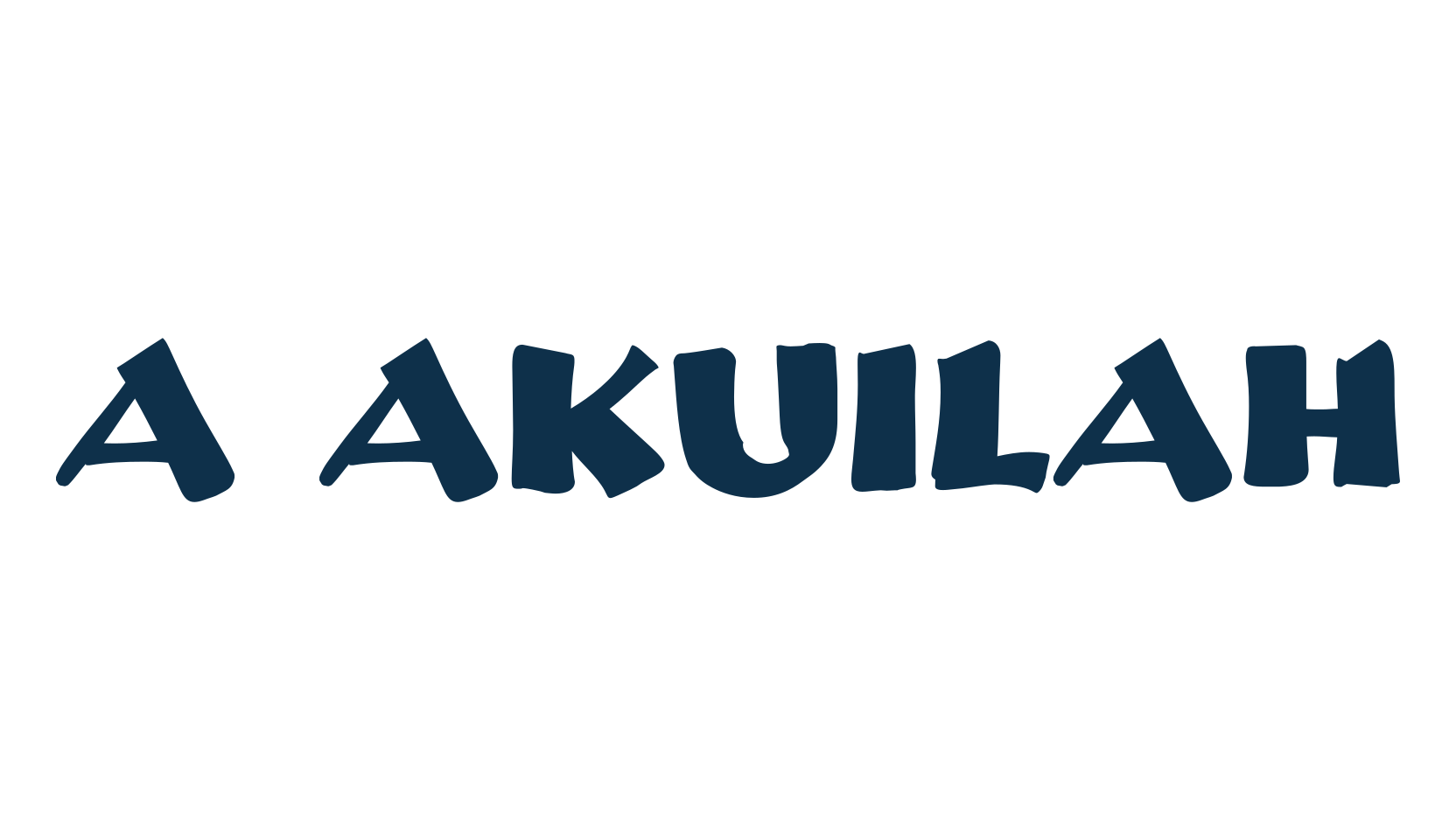 A Akuilah, cartoon font preview