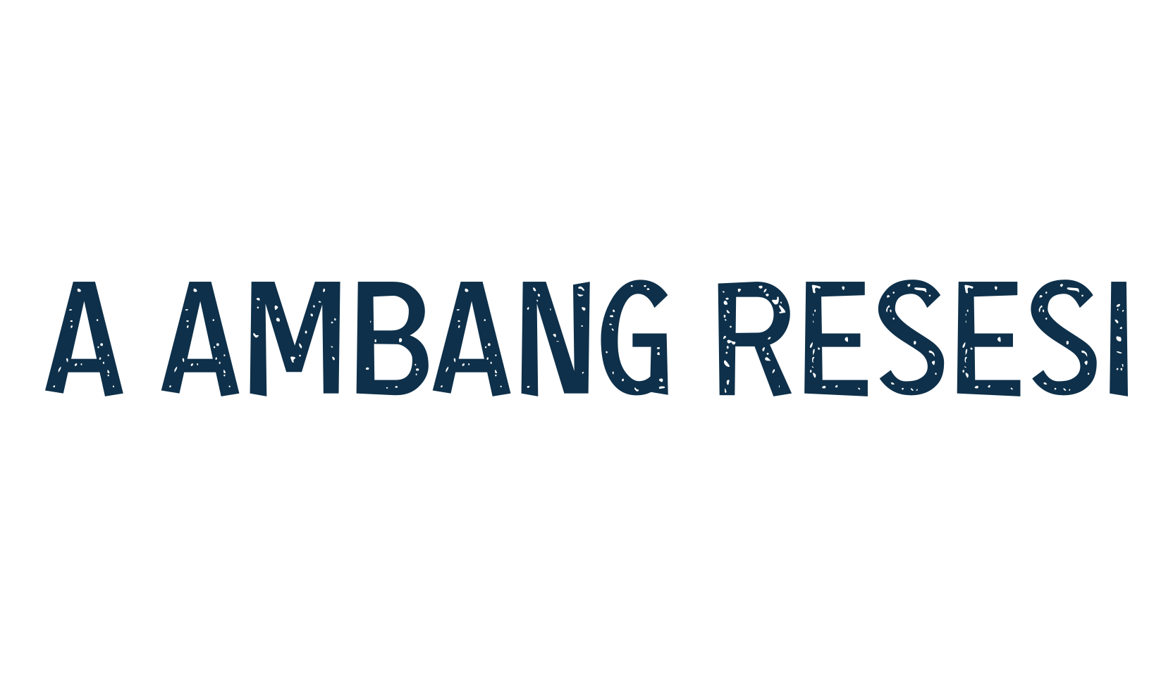 a Ambang Resesi, fancy eroded decorative font preview