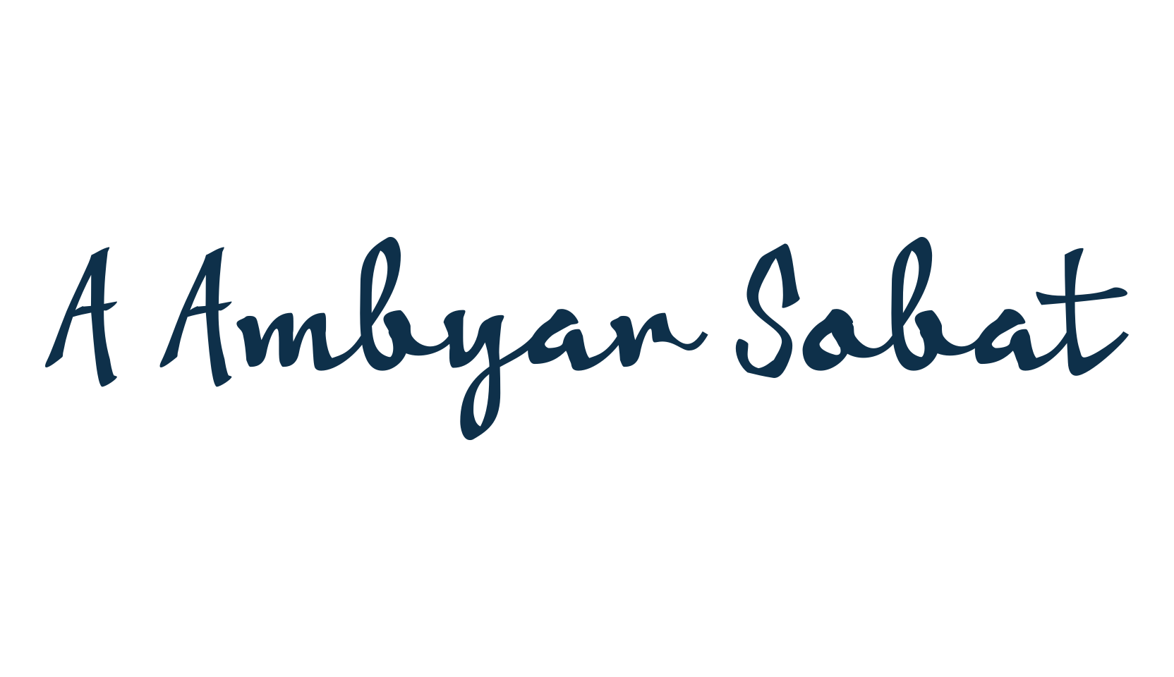 A Ambyar Sobat, script handwritten fancy decorative calligraphy font preview
