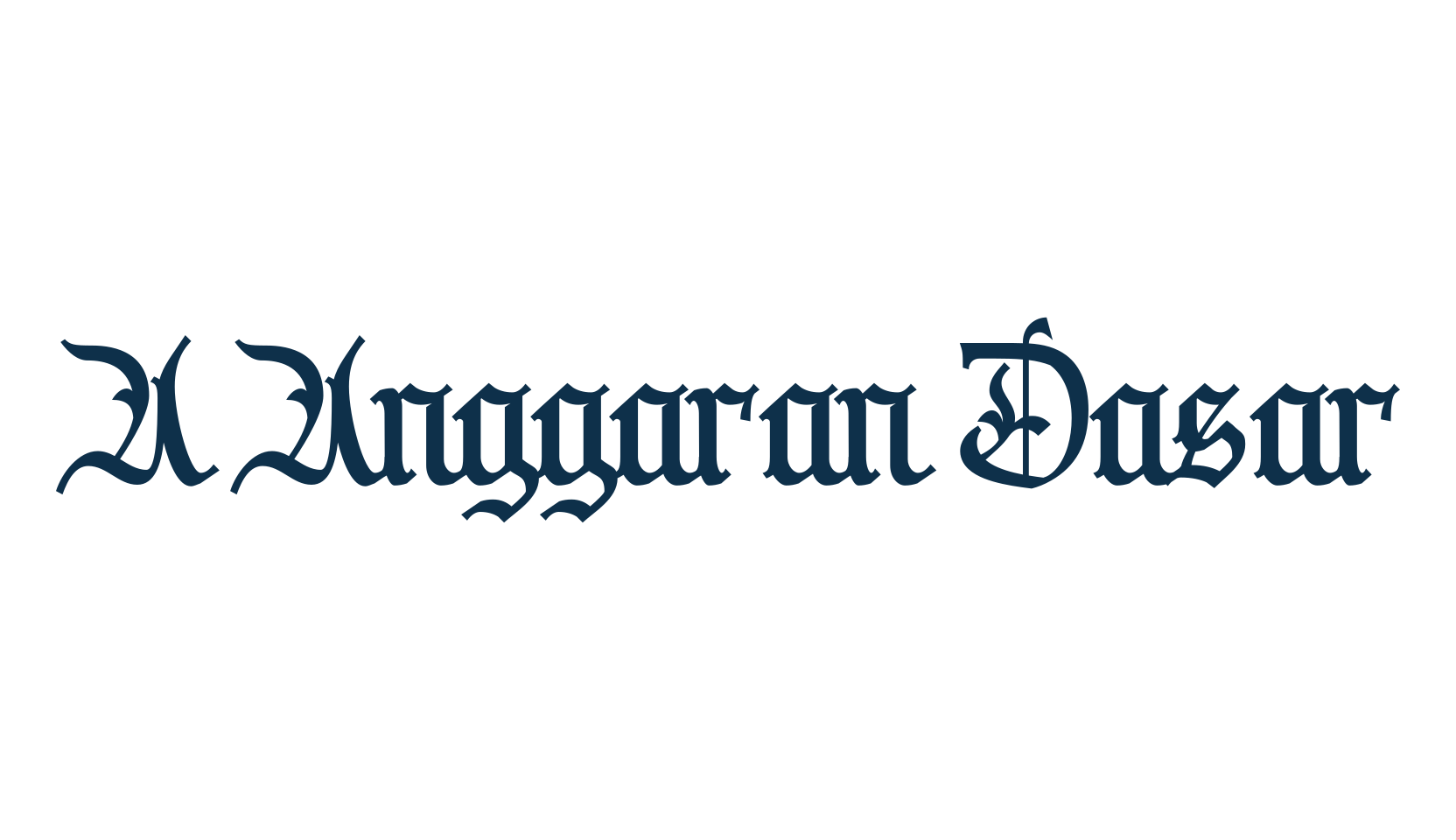 A Anggaran Dasar, medieval font preview