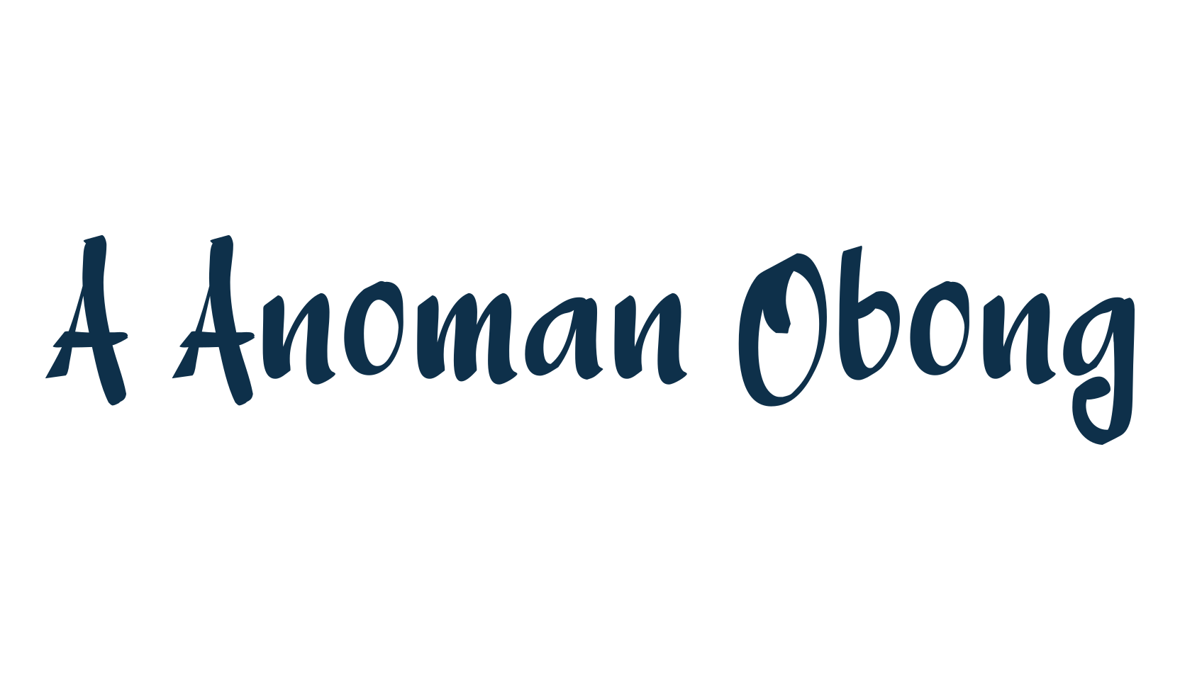 A Anoman Obong, brush font preview