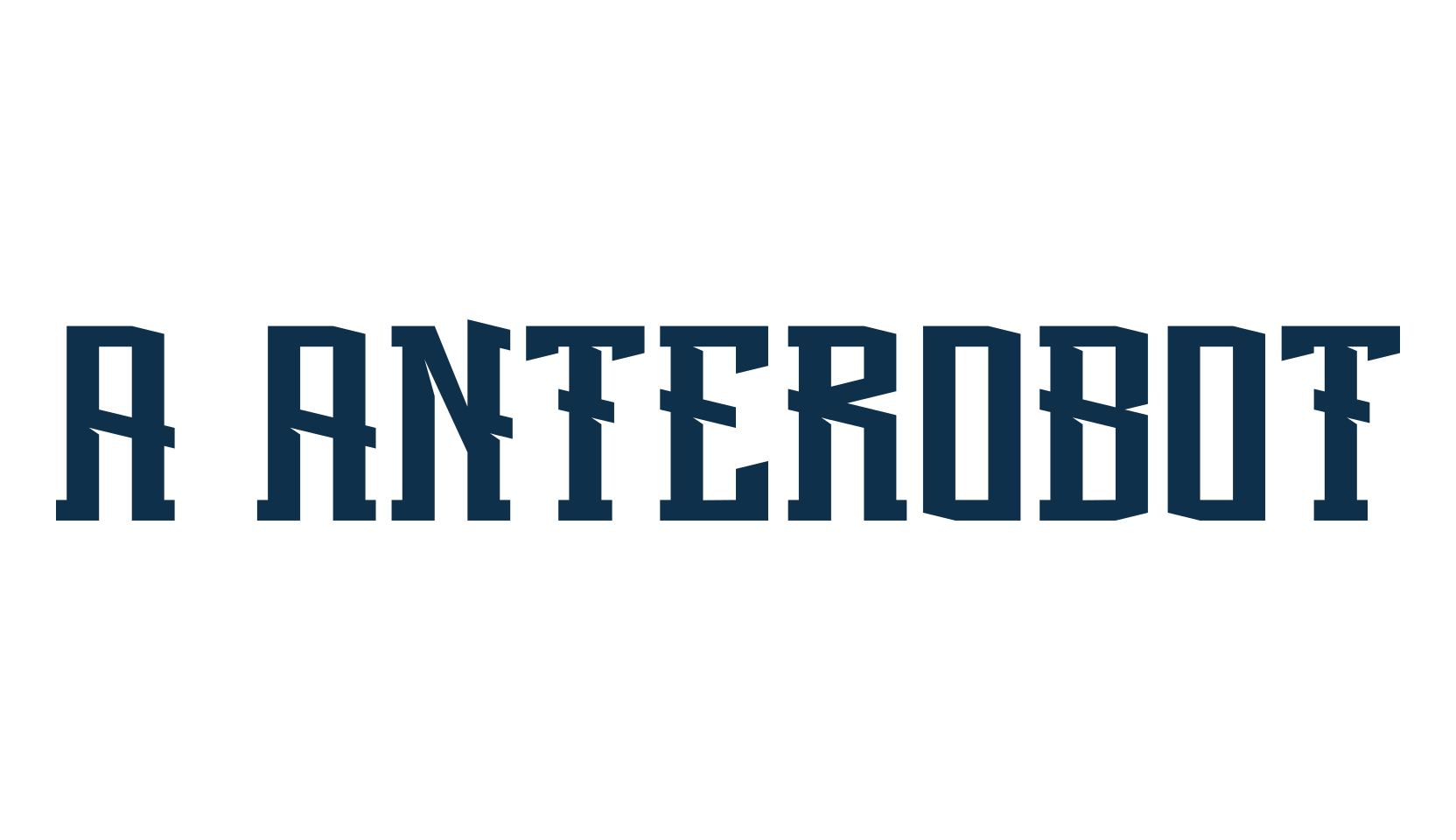 a Anterobot, modern font preview