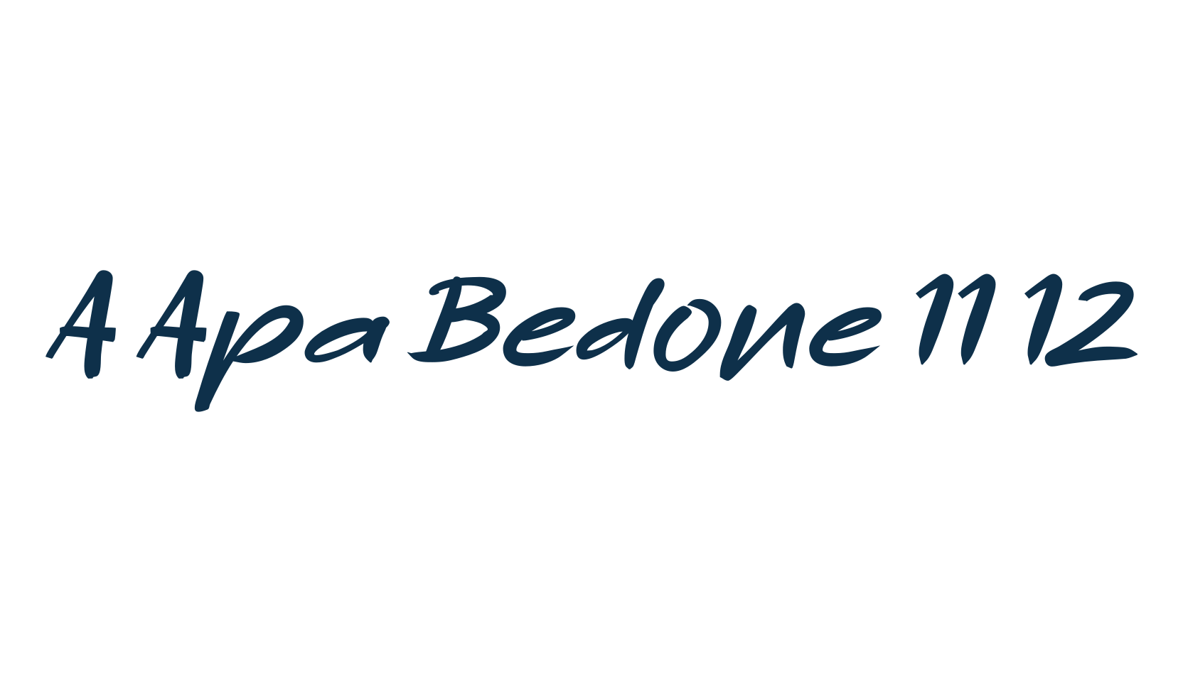 A Apa Bedone 11 12, script handwritten fancy decorative calligraphy font preview