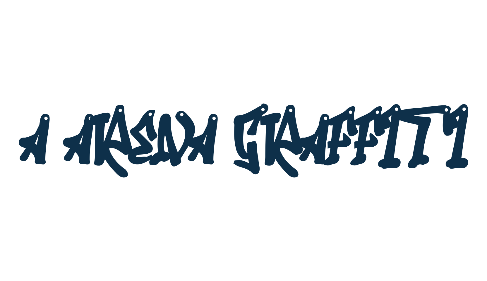 A Arena Graffiti, graffiti font preview