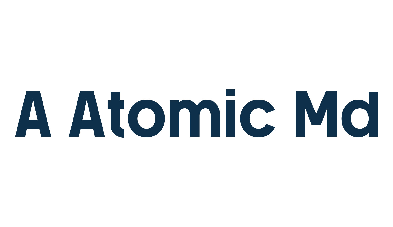 A Atomic Md, sans serif font preview