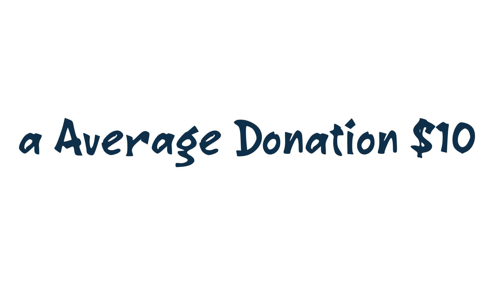 a Average Donation $10, fancy various decorative font preview