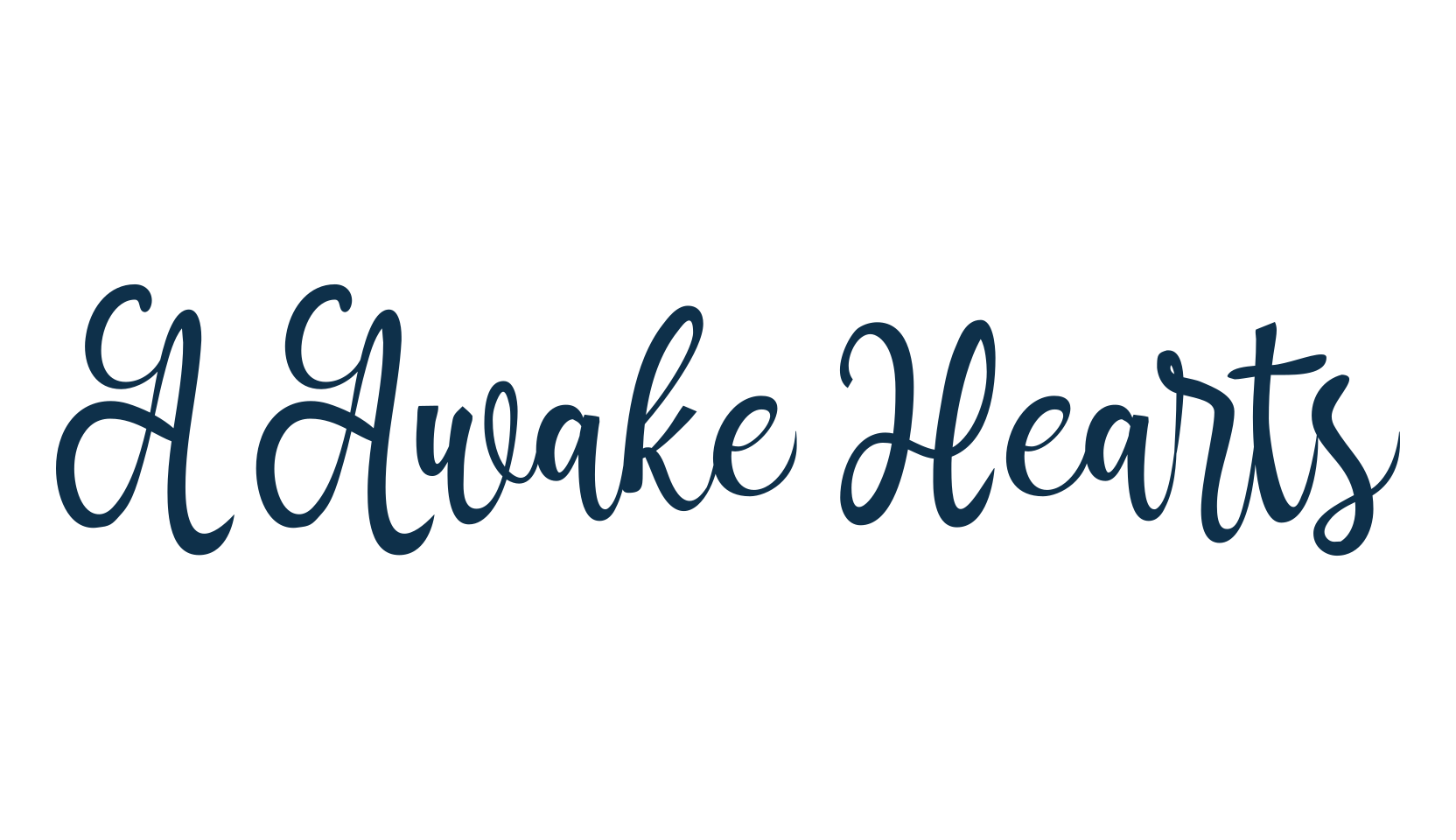 A Awake Hearts, fancy decorative font preview