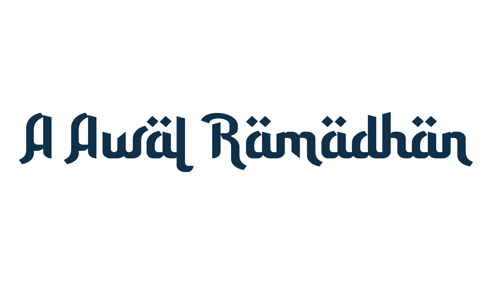 A Awal Ramadhan, arabic font preview