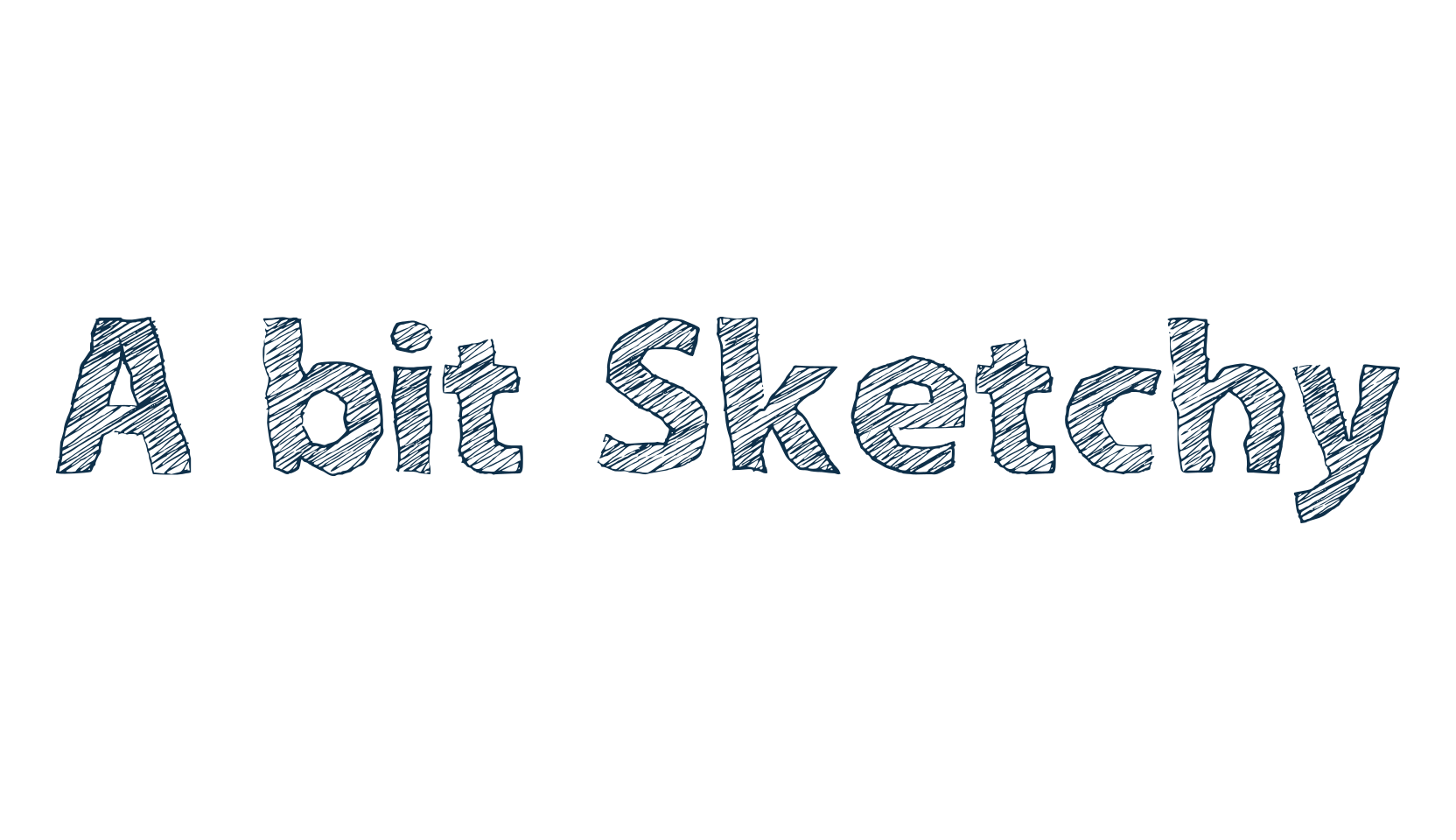 A bit Sketchy, fancy various decorative font preview