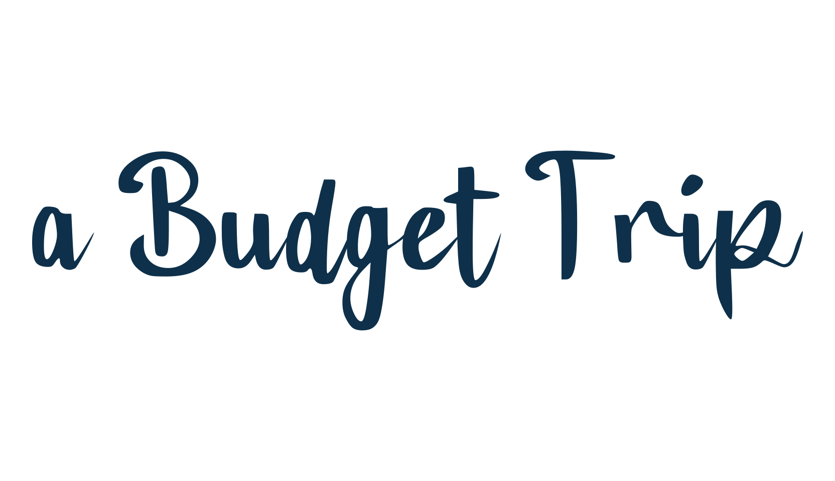 a Budget Trip, script calligraphy fancy decorative font preview