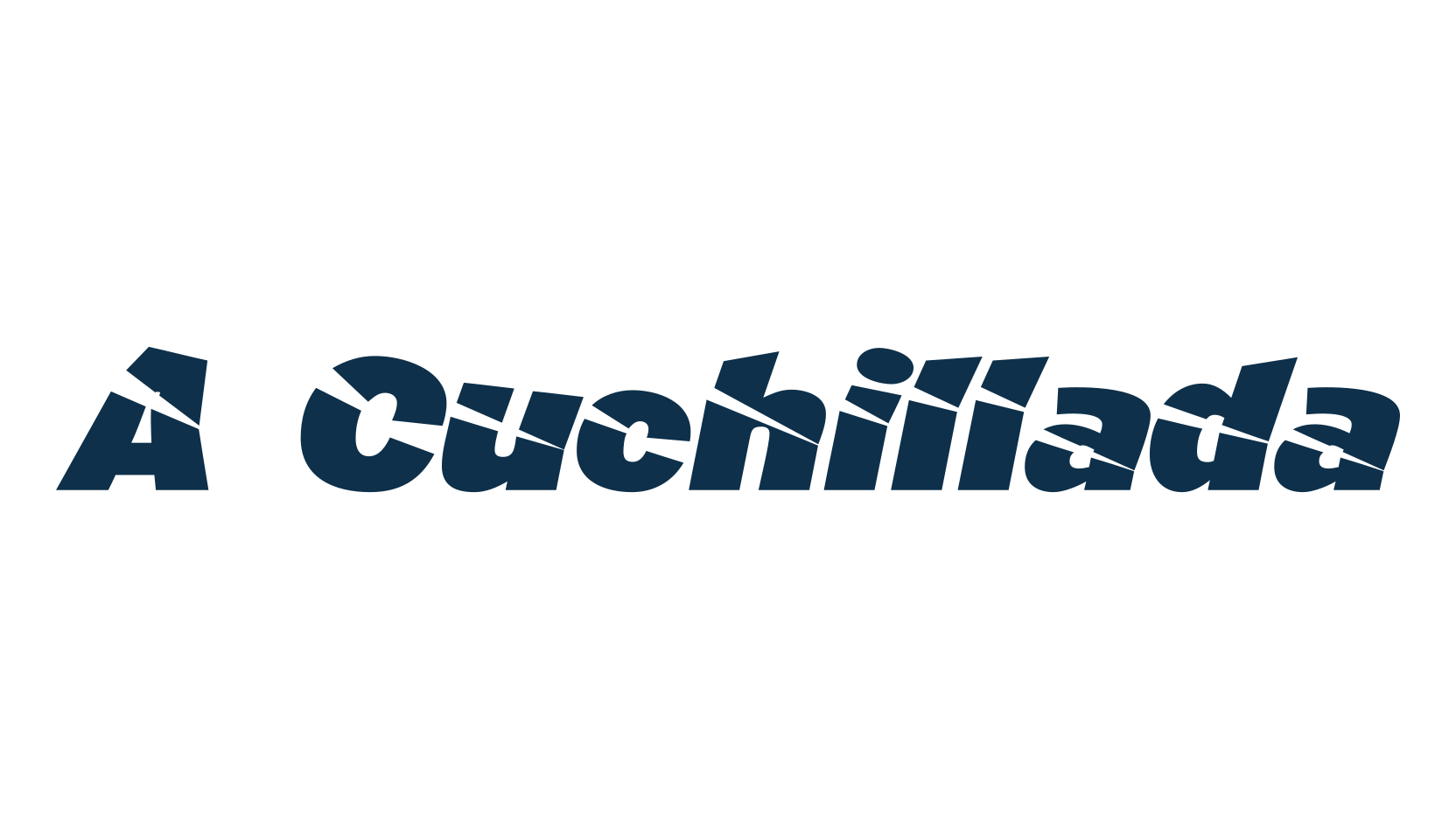 A Cuchillada, fancy distorted decorative font preview
