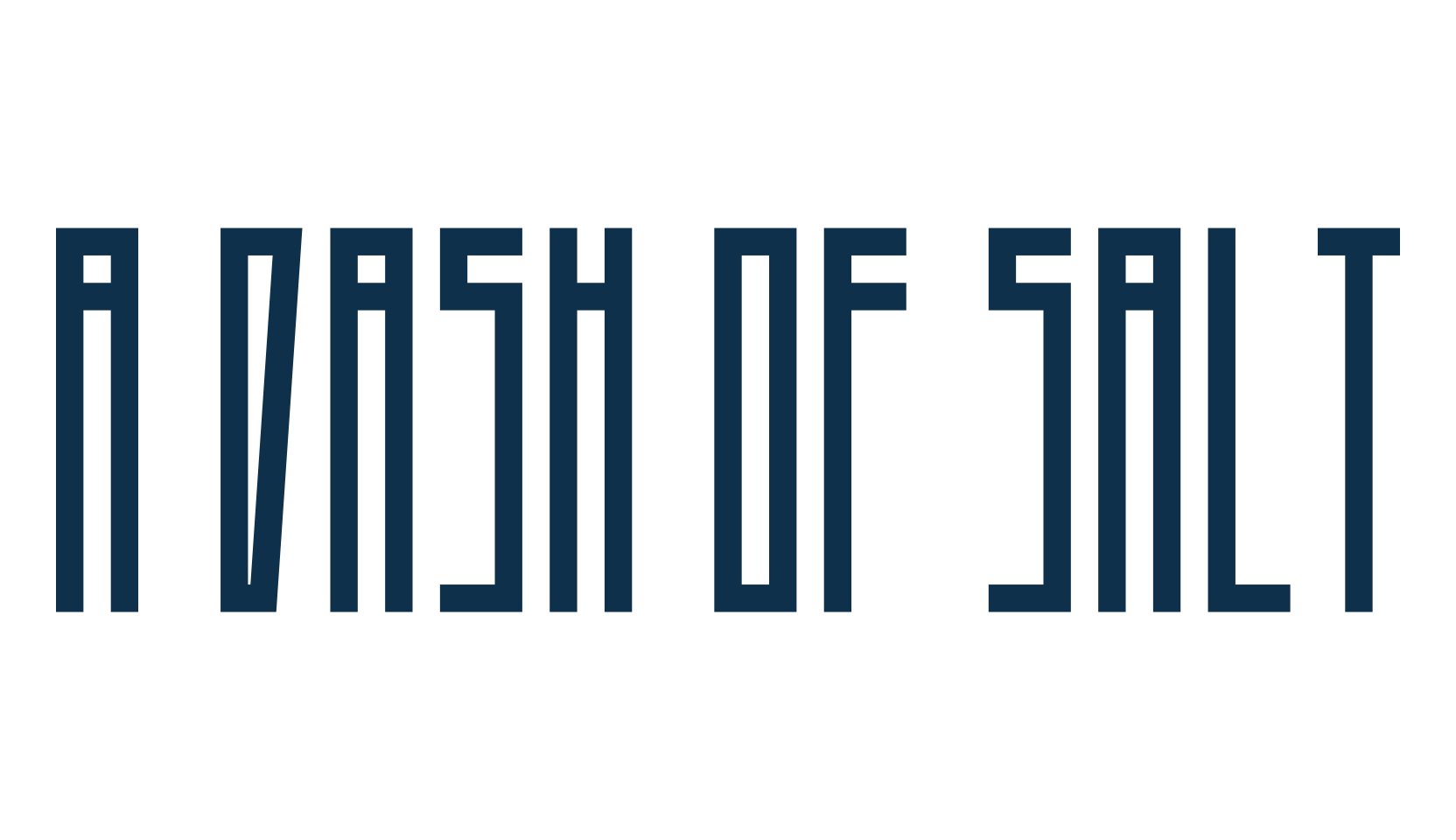 A Dash of Salt, square font preview
