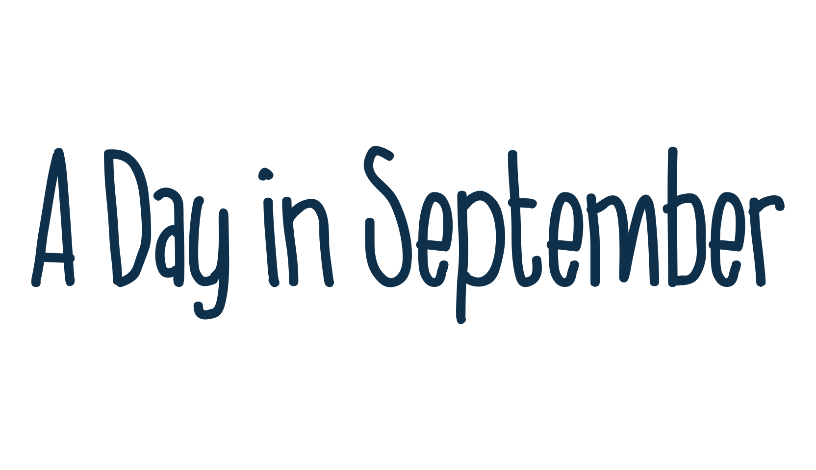 A Day in September, script handwritten fancy decorative calligraphy font preview