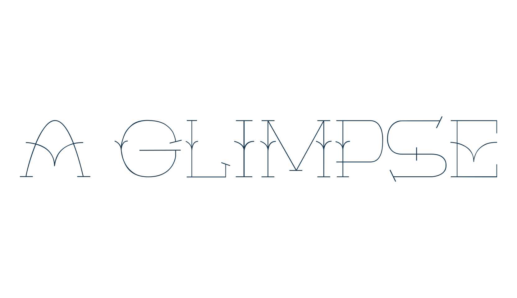 A Glimpse, fancy various decorative font preview
