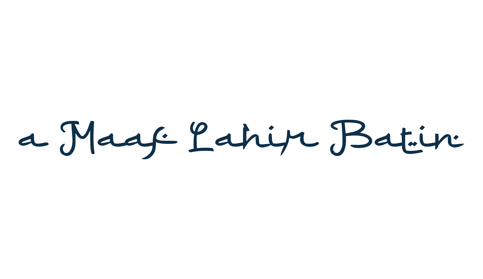 a Maaf Lahir Batin, arabic font preview