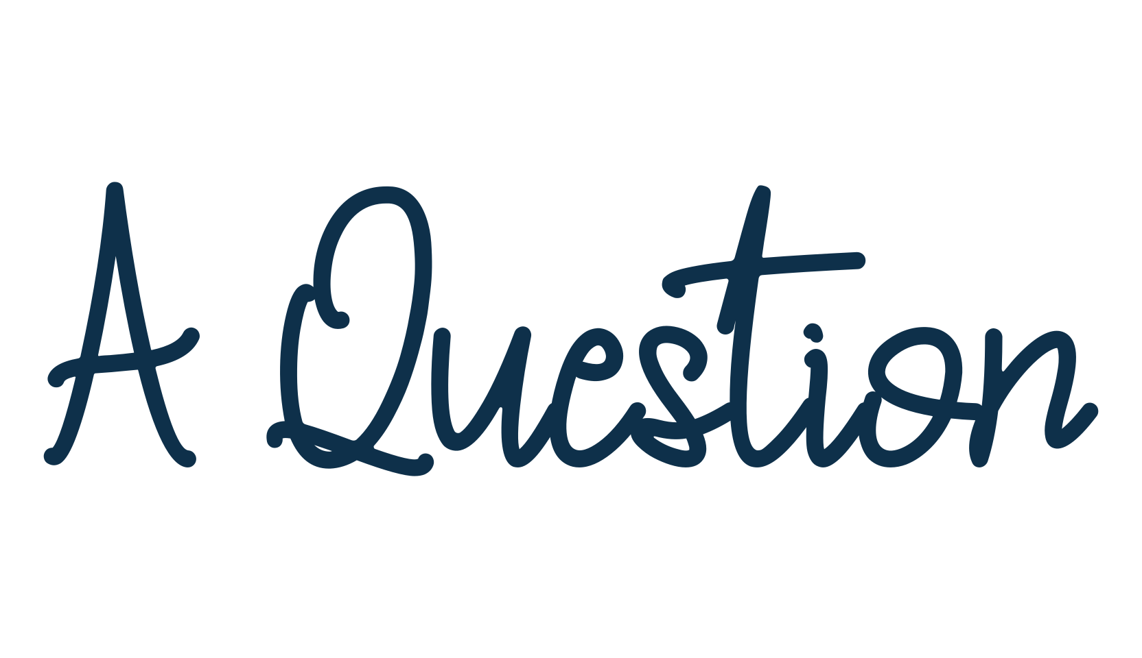 A Question, script handwritten fancy decorative calligraphy font preview