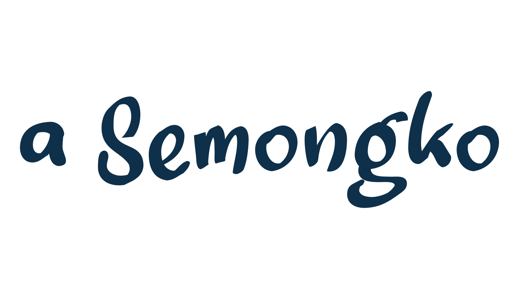 a Semongko, script handwritten fancy decorative calligraphy font preview